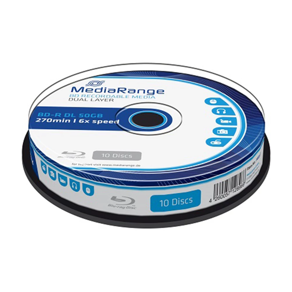 MEDIARANGE BD-R 50GB 6X CAKE (10) MR507