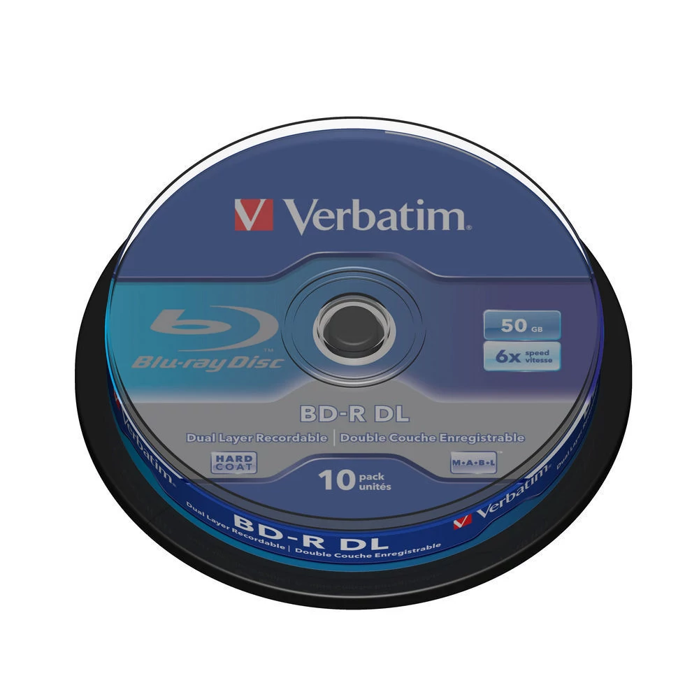 VERBATIM BD-R 50GB 6X CAKE (10)