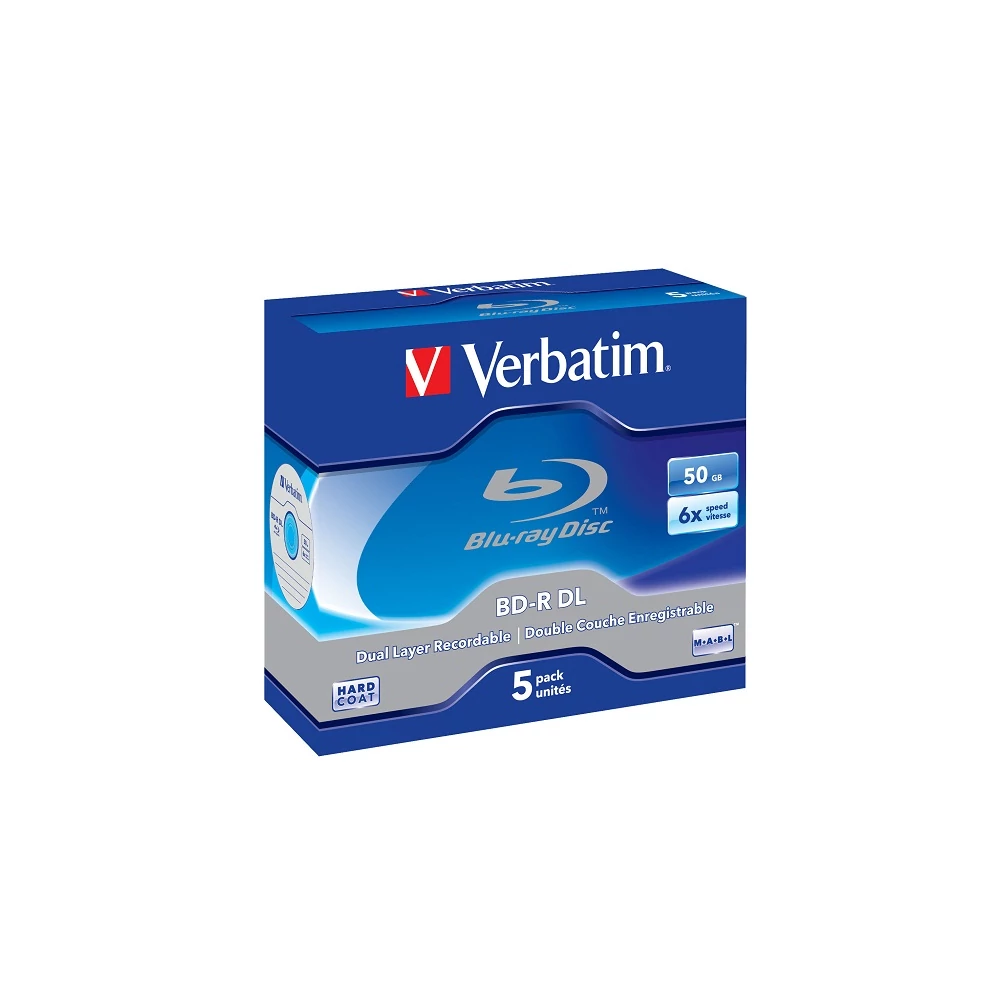 VERBATIM BD-R 50GB 6X NORMÁL TOKBAN