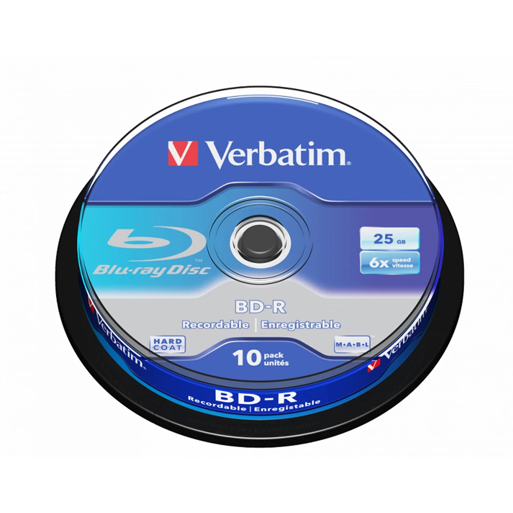 VERBATIM BD-R 25GB 6X CAKE (10)