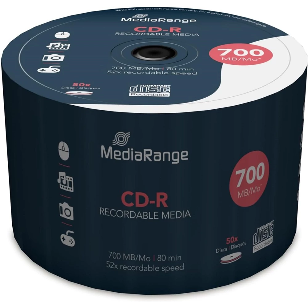 MEDIARANGE CD-R 52X SHRINK (50) MR207