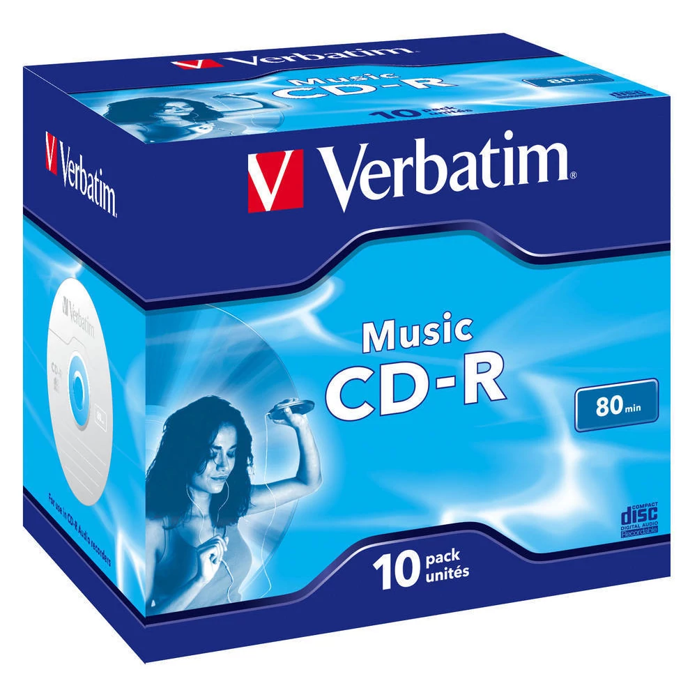 VERBATIM CD-R 52X AUDIO NORMÁL TOKBAN (10)