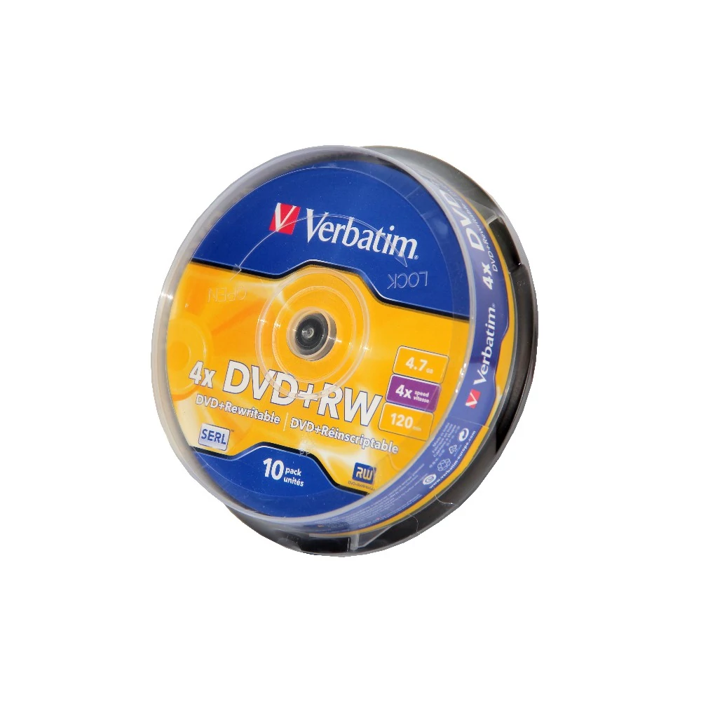 VERBATIM DVD+RW 4X CAKE (10)
