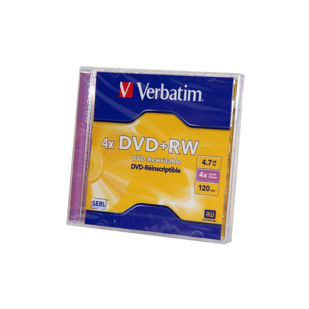 VERBATIM DVD+RW 4X NORMÁL TOKBAN