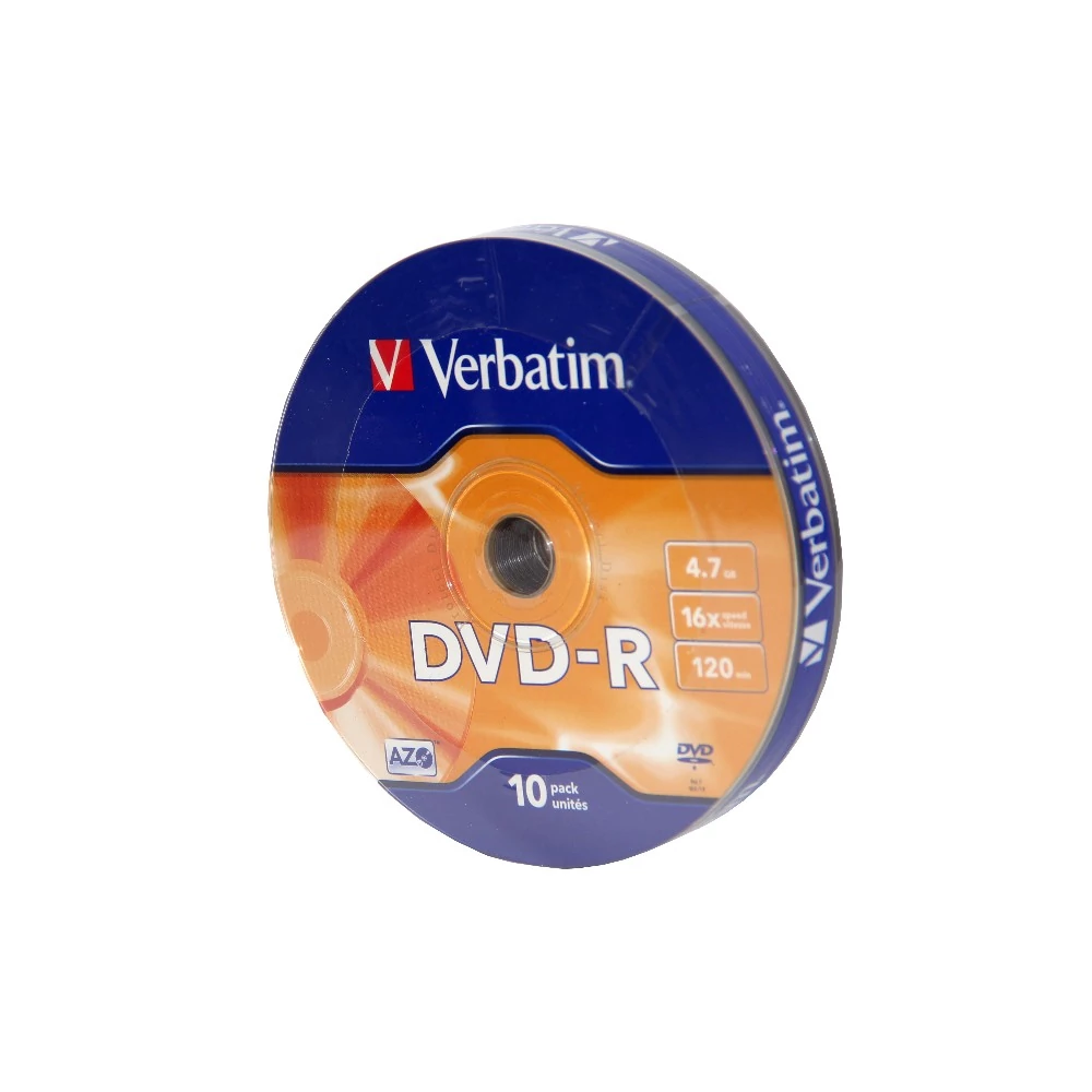 VERBATIM DVD-R 16X SHRINK (10)