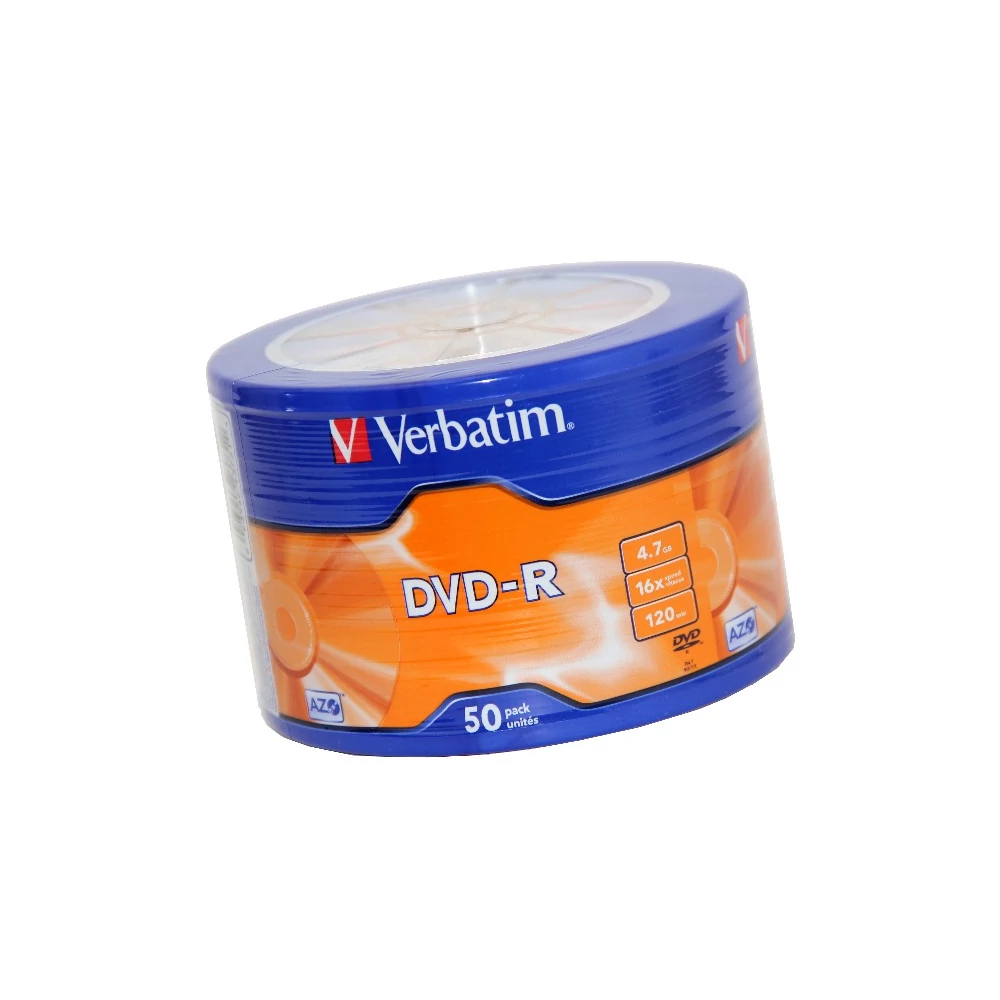 VERBATIM DVD-R 16X SHRINK (50)