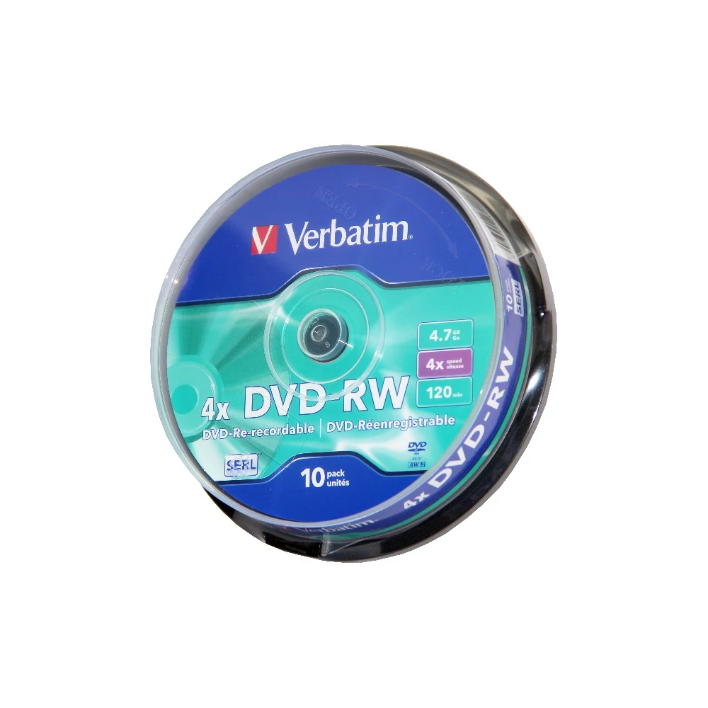 VERBATIM DVD-RW 4X CAKE (10)