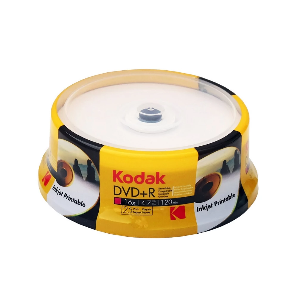 KODAK DVD+R 16X FULL NYOMTATHATÓ CAKE (25)