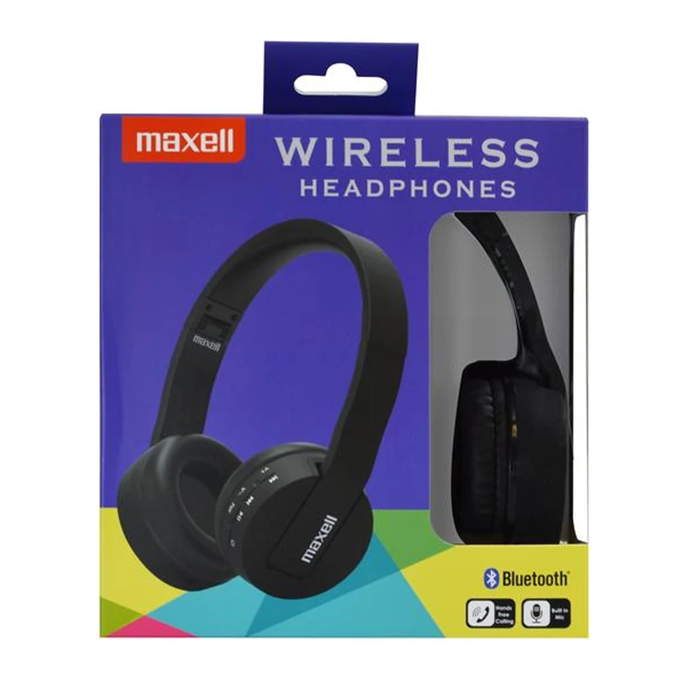 MAXELL MXH-BT800 BLUETOOTH FEJHALLGATÓ MIKROFONNAL FEKETE
