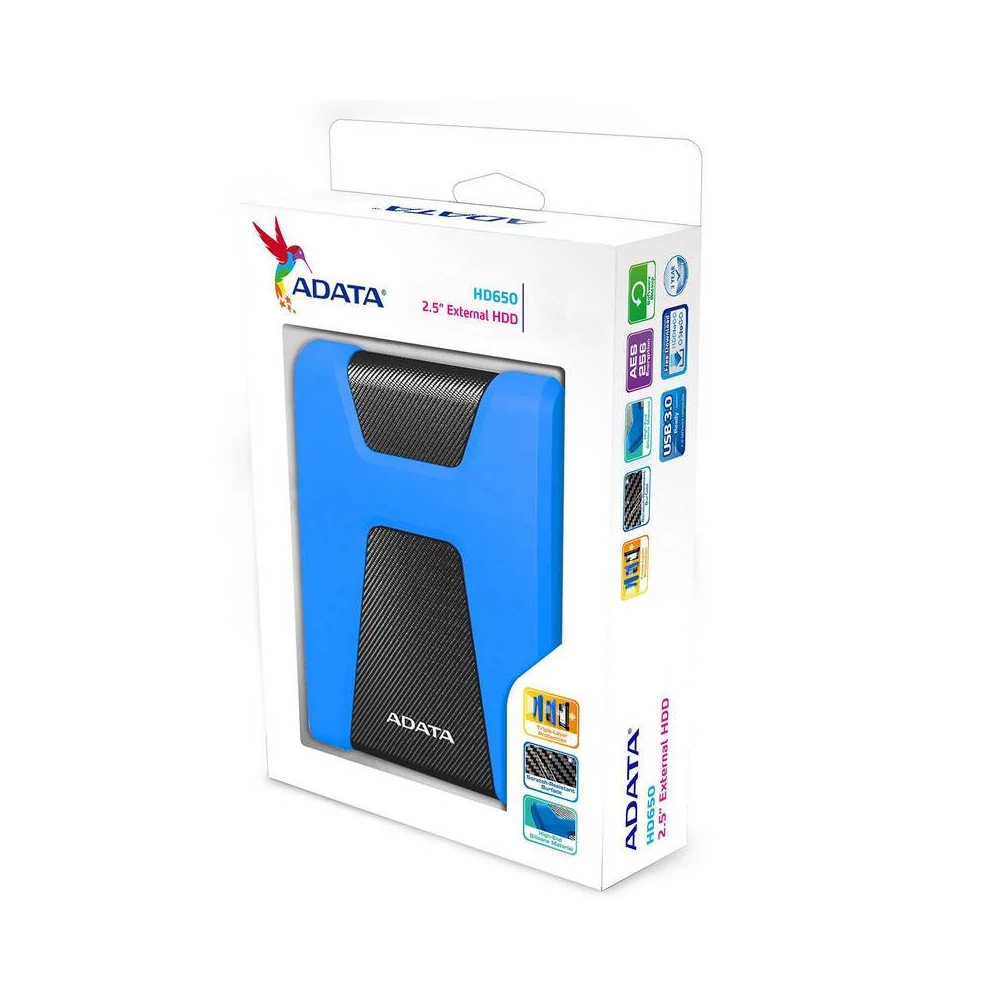 ADATA USB 3.0 HDD 2,5 HD650 1TB KÉK