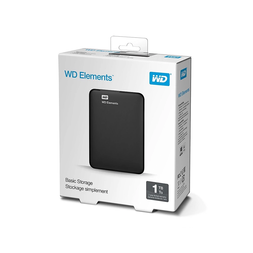 WESTERN DIGITAL ELEMENTS USB 3.0 HDD 2,5 FEKETE 1TB