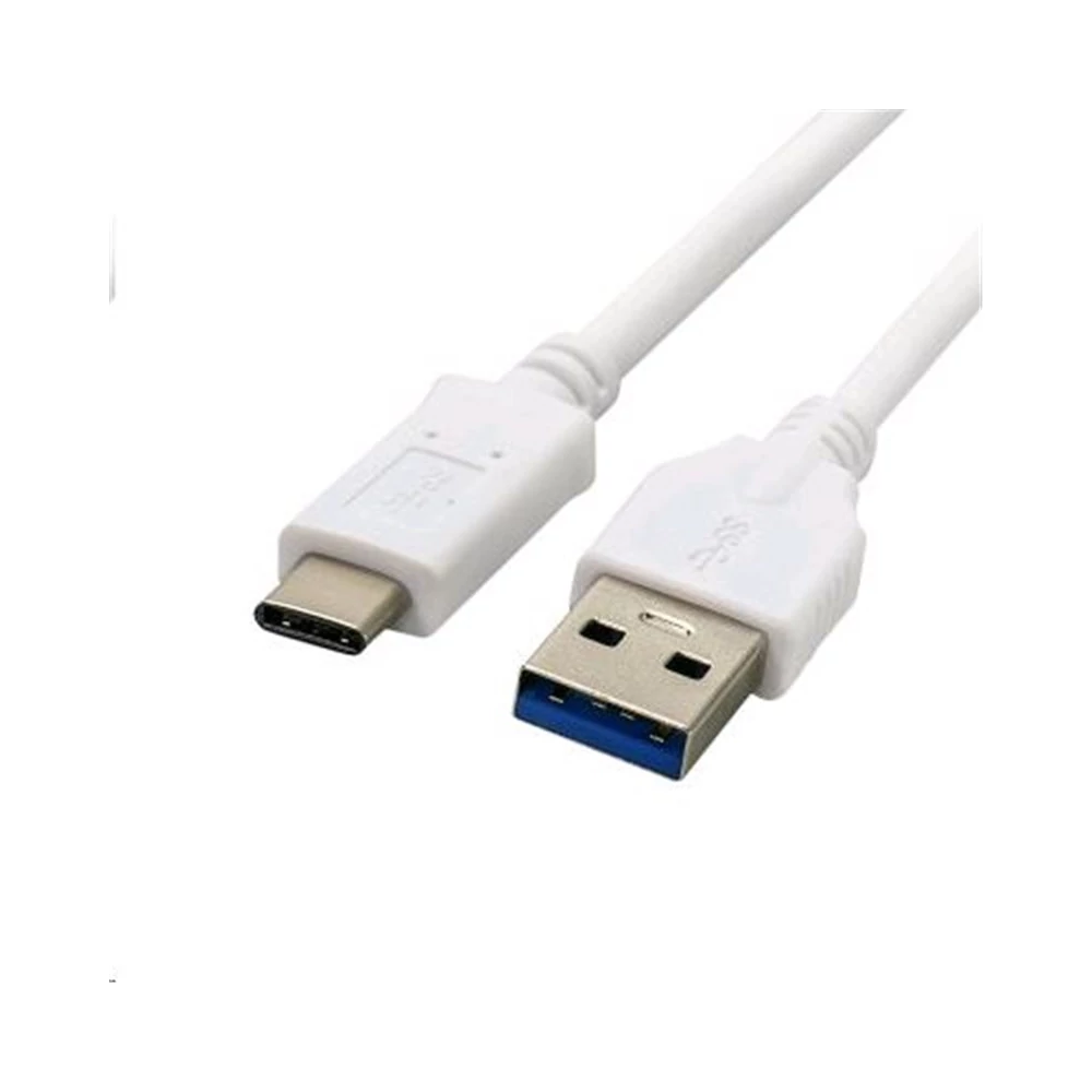 C-TECH USB 3.0 TYPE-C A-MALE/C-MALE KÁBEL 1m FEHÉR