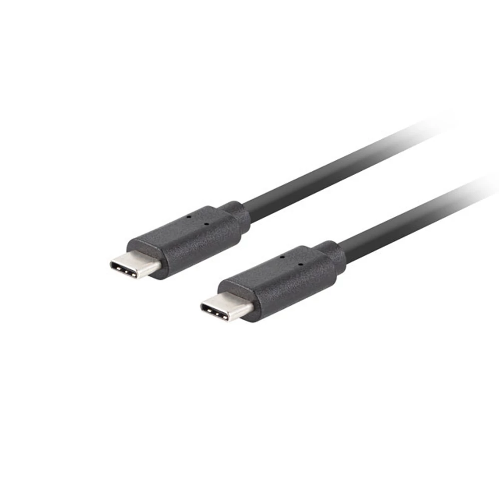 LANBERG USB 3.1 GEN 2 (10Gbps) USB-C/USB-C GYORSTÖLTŐ ADATKÁBEL 100W 1m FEKETE