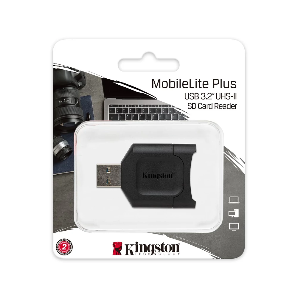 KINGSTON MOBILELITE PLUS USB 3.2 MEMÓRIAKÁRTYA OLVASÓ UHS-II/UHS-I SDHC/SDXC MEMÓRIAKÁRTYÁKHOZ