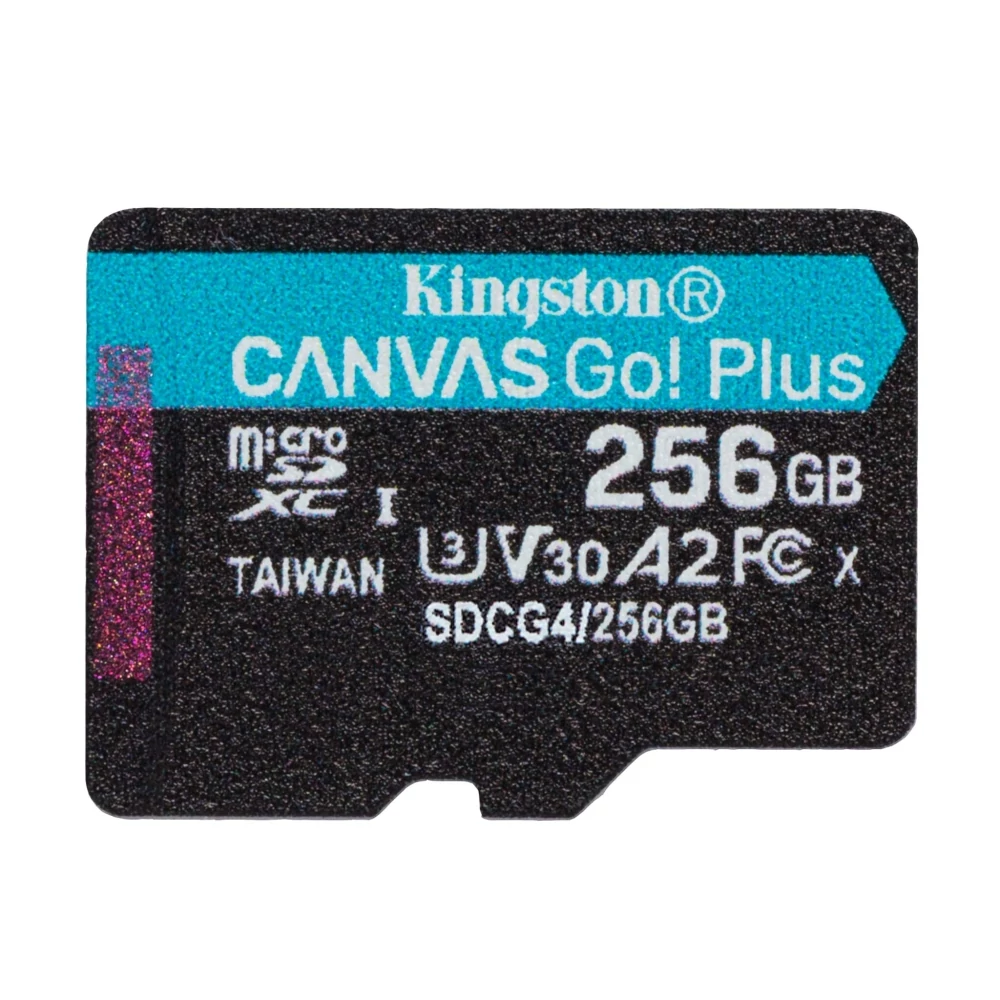 KINGSTON CANVAS GO PLUS MICRO SDXC 256GB CLASS 10 UHS-I U3 A2 V30 200/160 MB/s