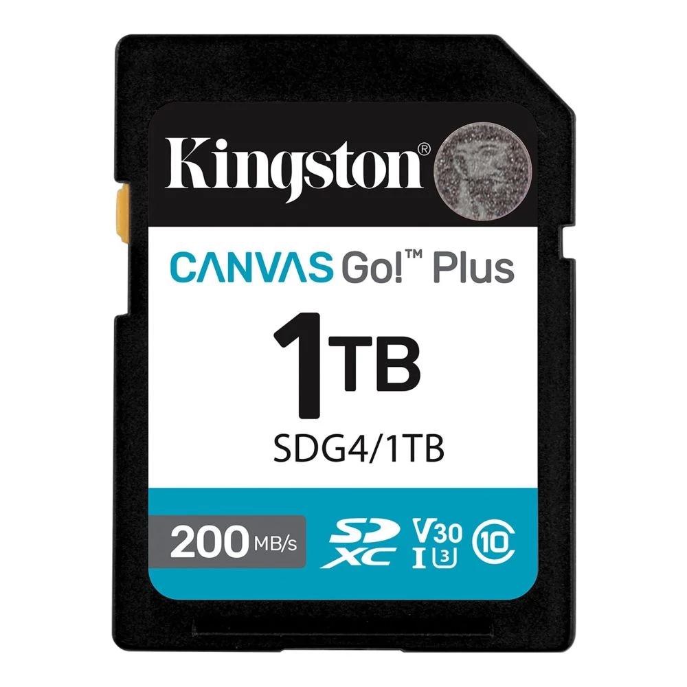 KINGSTON CANVAS GO PLUS SDXC 1TB CLASS 10 UHS-I U3 A2 V30 200/160 MB/s