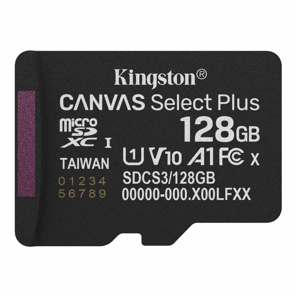 KINGSTON CANVAS SELECT PLUS MICRO SDXC 128GB CLASS 10 UHS-I U1 A1 V10 (150 MB/s OLVASÁSI SEBESSÉG)