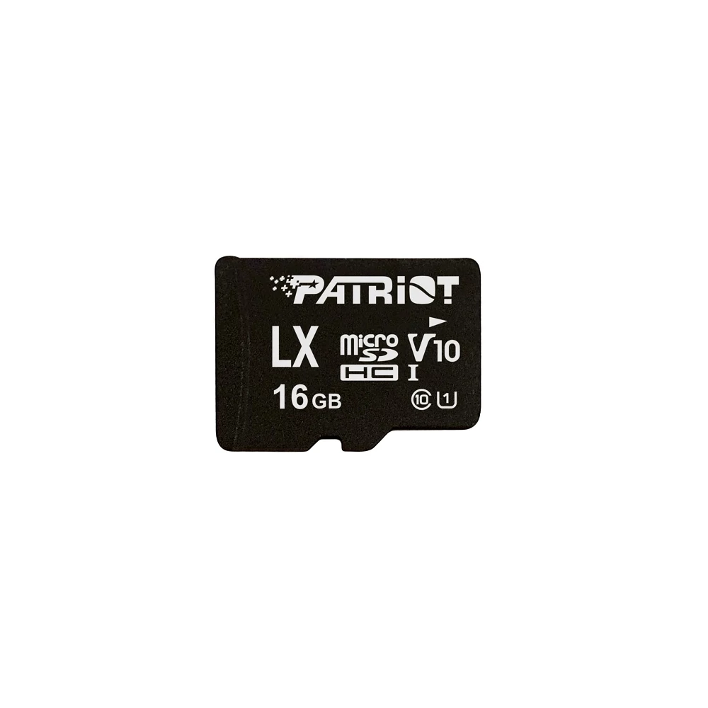 PATRIOT LX SERIES MICRO SDHC 16GB CLASS 10 UHS-I U1 (80 MB/s OLVASÁSI SEBESSÉG)