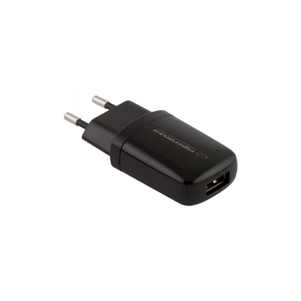 ESPERANZA EZ113 HÁLÓZATI TÖLTŐ 1xUSB PORT 5V 0,8A FEKETE