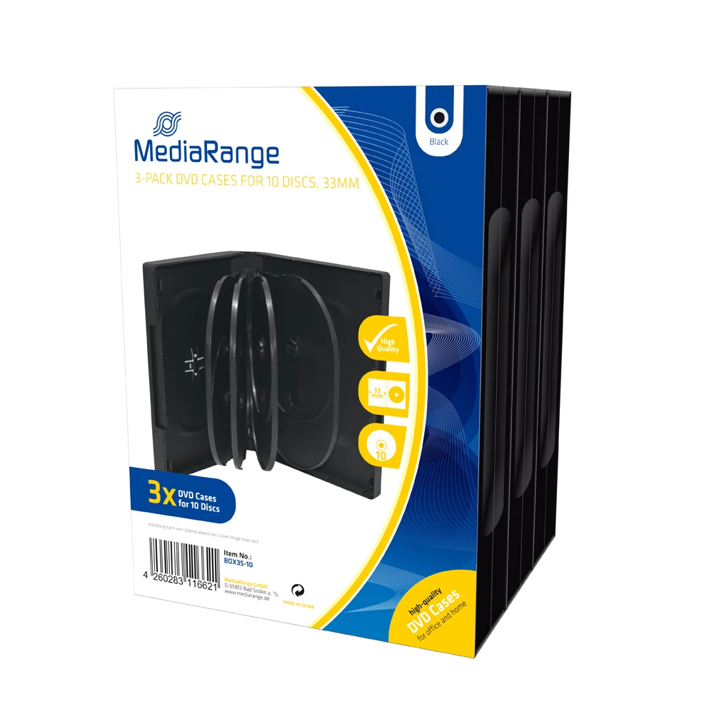 MEDIARANGE DVD TOK 10 DB-OS 33mm 3 DB-OS CSOMAG BOX35-10