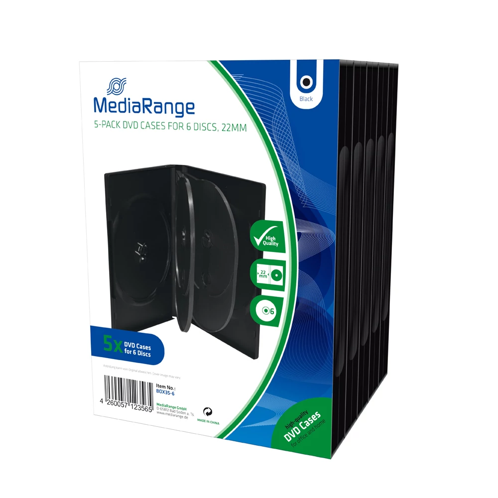 MEDIARANGE DVD TOK 6 DB-OS 22mm 5 DB-OS CSOMAG BOX35-6