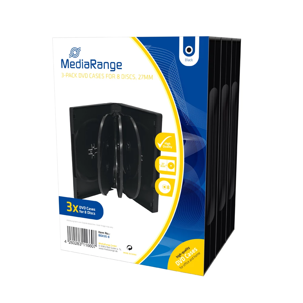 MEDIARANGE DVD TOK 8 DB-OS 27mm 3 DB-OS CSOMAG BOX35-8