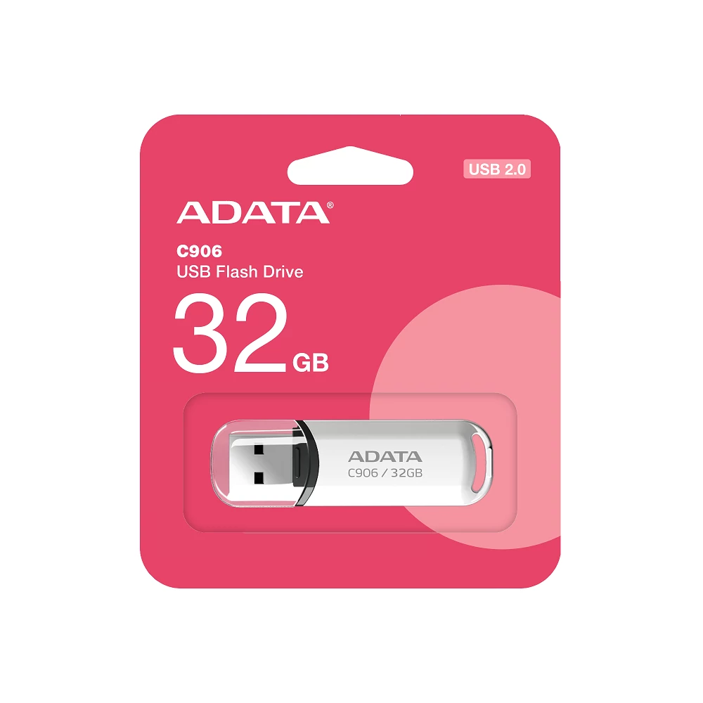 ADATA USB 2.0 PENDRIVE CLASSIC C906 32GB FEHÉR