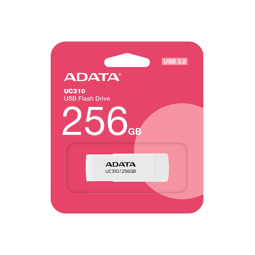 ADATA UC310 USB 3.2 GEN 1 PENDRIVE 256GB FEHÉR