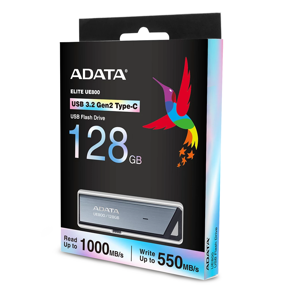 ADATA UE800 ELITE USB-C 3.2 GEN 2 FÉMHÁZAS PENDRIVE 128GB (1000/550 MB/s)
