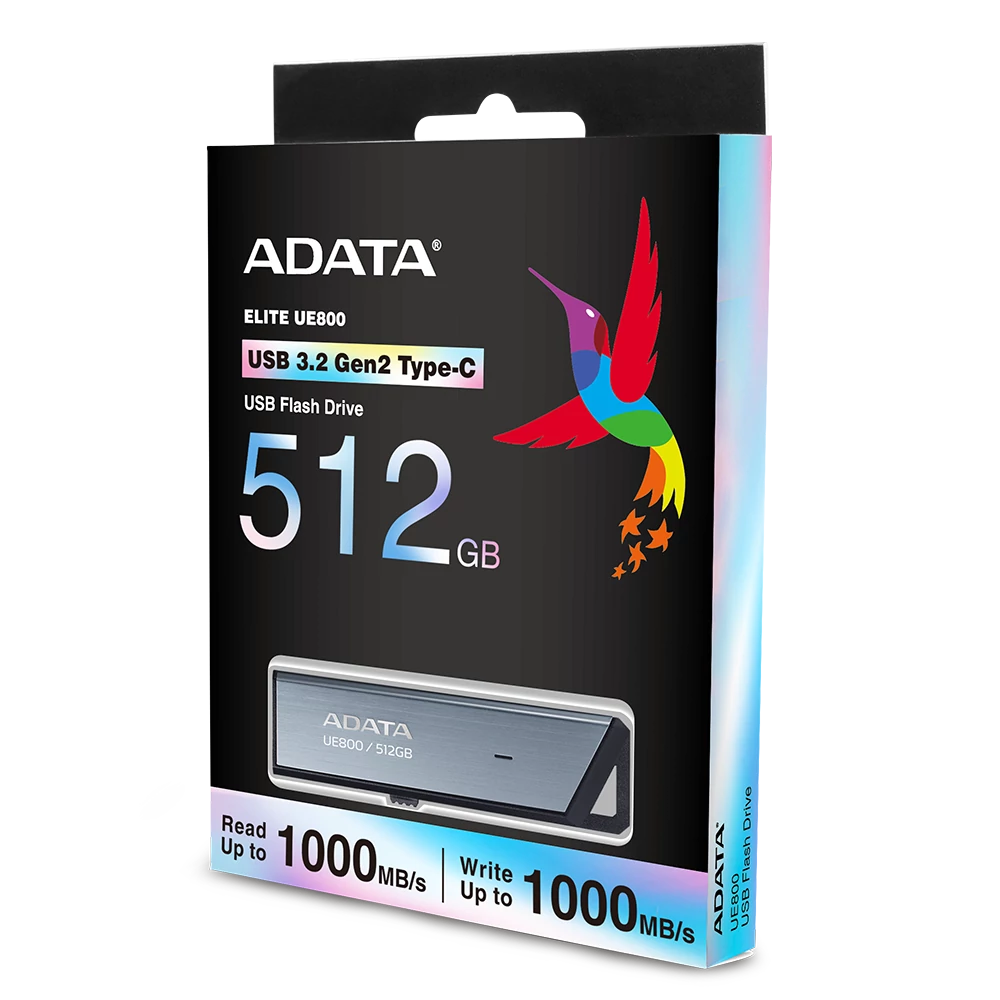 ADATA UE800 ELITE USB-C 3.2 GEN 2 FÉMHÁZAS PENDRIVE 512GB (1000/1000 MB/s)