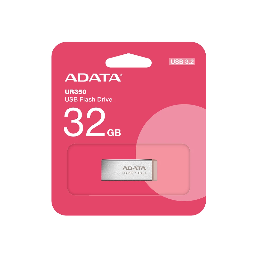 ADATA UR350 USB 3.2 GEN 1 FÉMHÁZAS PENDRIVE 32GB BARNA