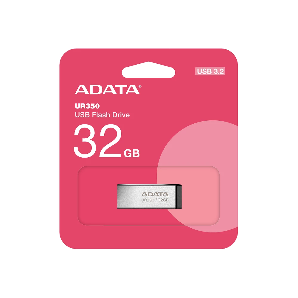 ADATA UR350 USB 3.2 GEN 1 FÉMHÁZAS PENDRIVE 32GB FEKETE