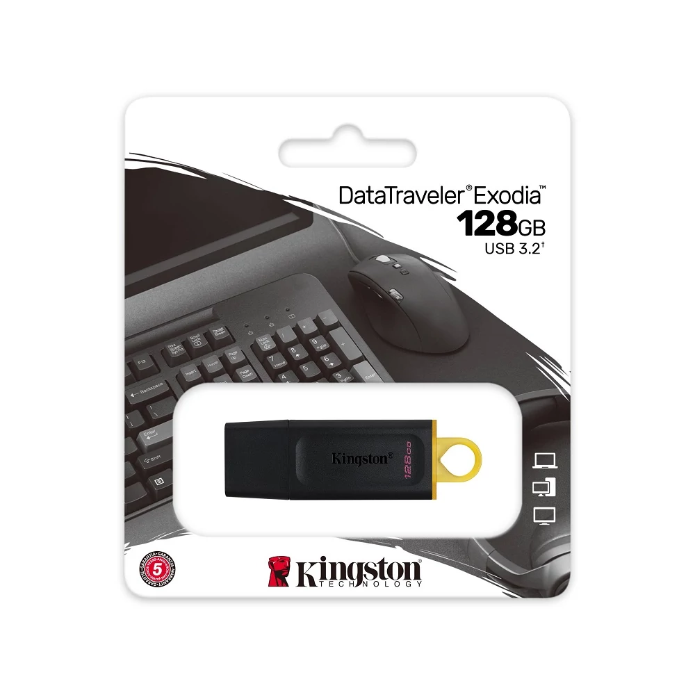 KINGSTON DATATRAVELER EXODIA USB 3.2 GEN 1 PENDRIVE 128GB