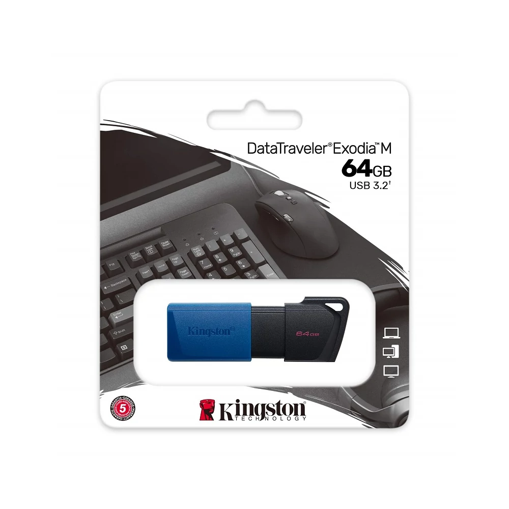 KINGSTON DATATRAVELER EXODIA M USB 3.2 GEN 1 PENDRIVE 64GB