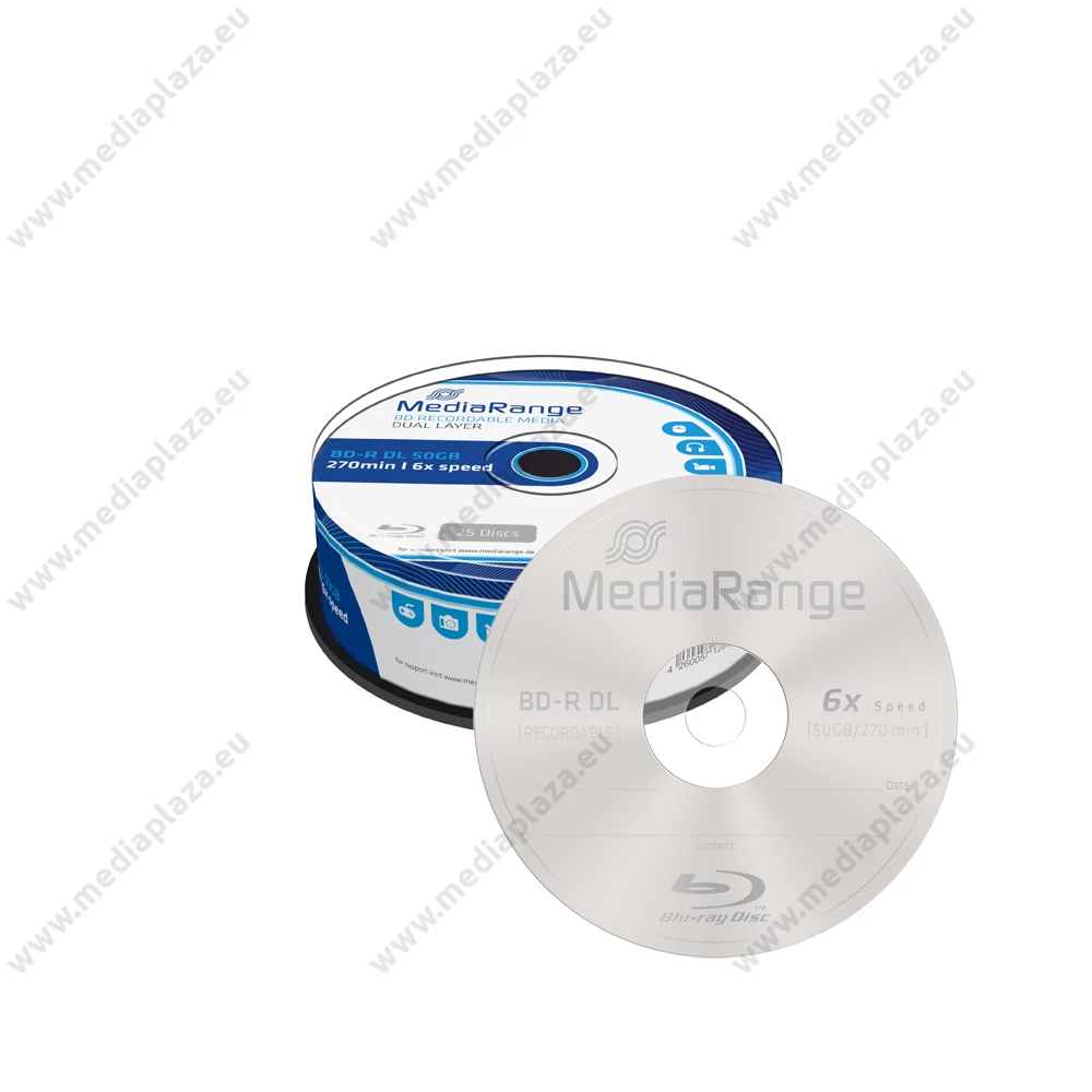 MEDIARANGE BD-R 50GB 6X CAKE (25) MR508