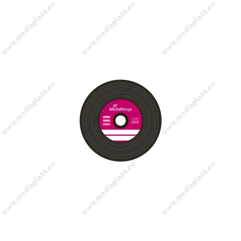 MEDIARANGE CD-R 52X BLACK VINYL CAKE (50) MR225