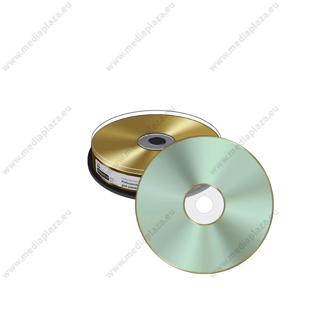 MEDIARANGE PROFESSIONAL LINE CD-R 52X ARANYOZOTT SZITÁZHATÓ/HŐTRANSZFERES NYOMTATHATÓ CAKE (10) MRPL510
