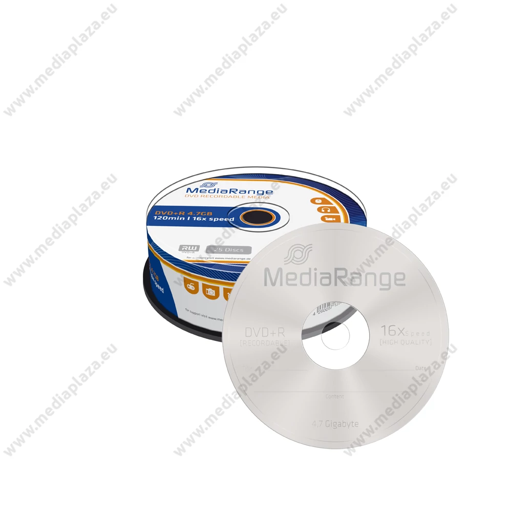 MEDIARANGE DVD+R 16X CAKE (25) MR404