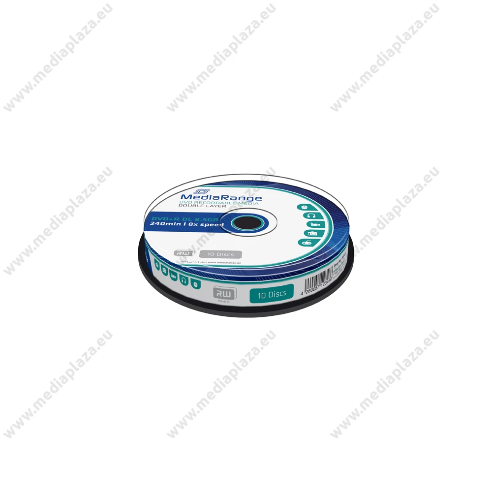 MEDIARANGE DVD+R 8X DL CAKE (10) MR466