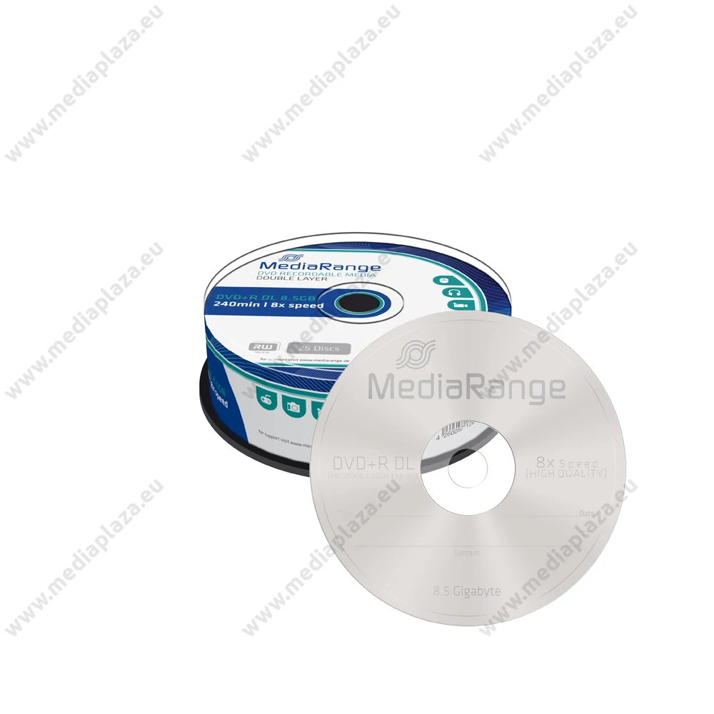 MEDIARANGE DVD+R 8X DL CAKE (25) MR469