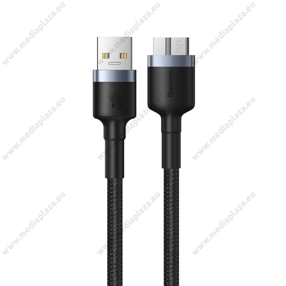 BASEUS CADKLF-D0G CAFULE FONOTT SZÖVET USB 3.0/MICRO USB-B KÁBEL 1m SZÜRKE