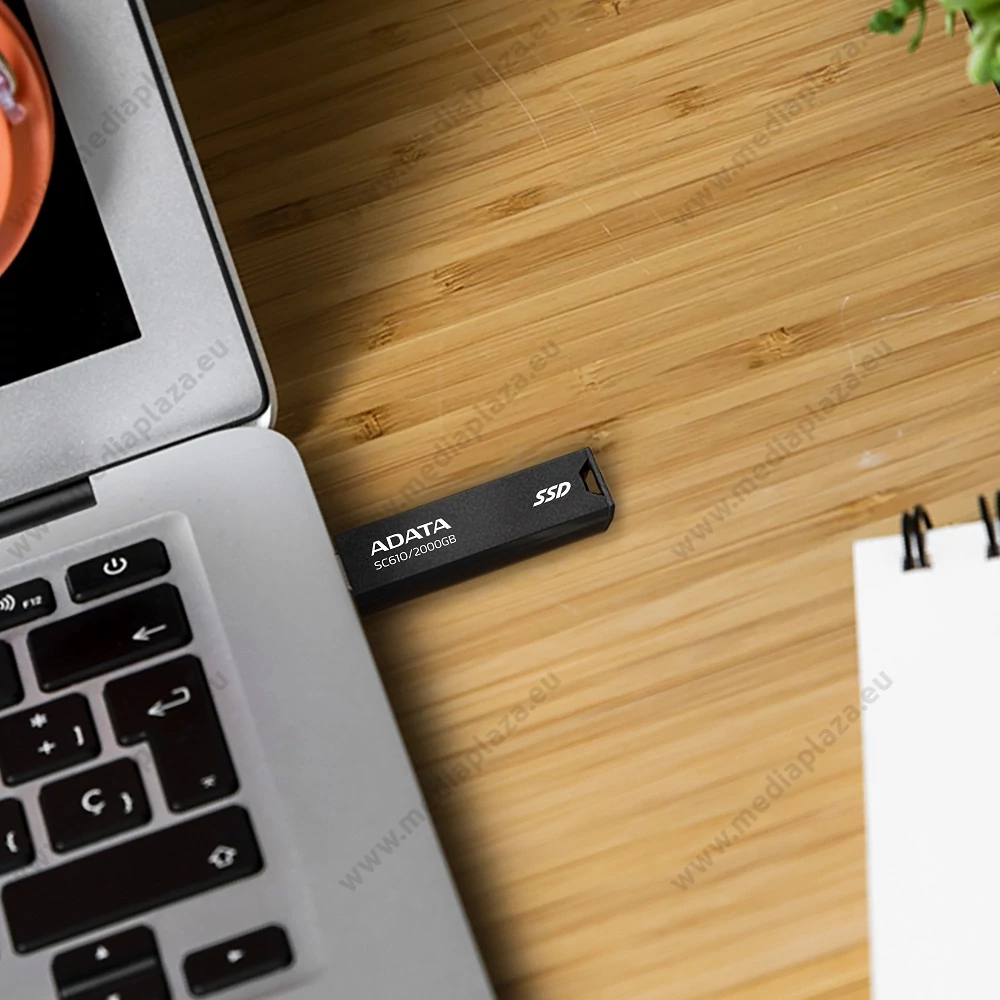 ADATA SC610 USB 3.2 GEN 2 KÜLSŐ SSD MEGHAJTÓ 1000GB FEKETE