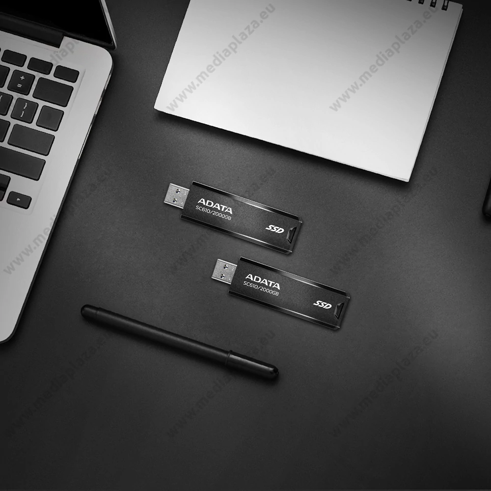 ADATA SC610 USB 3.2 GEN 2 KÜLSŐ SSD MEGHAJTÓ 1000GB FEKETE