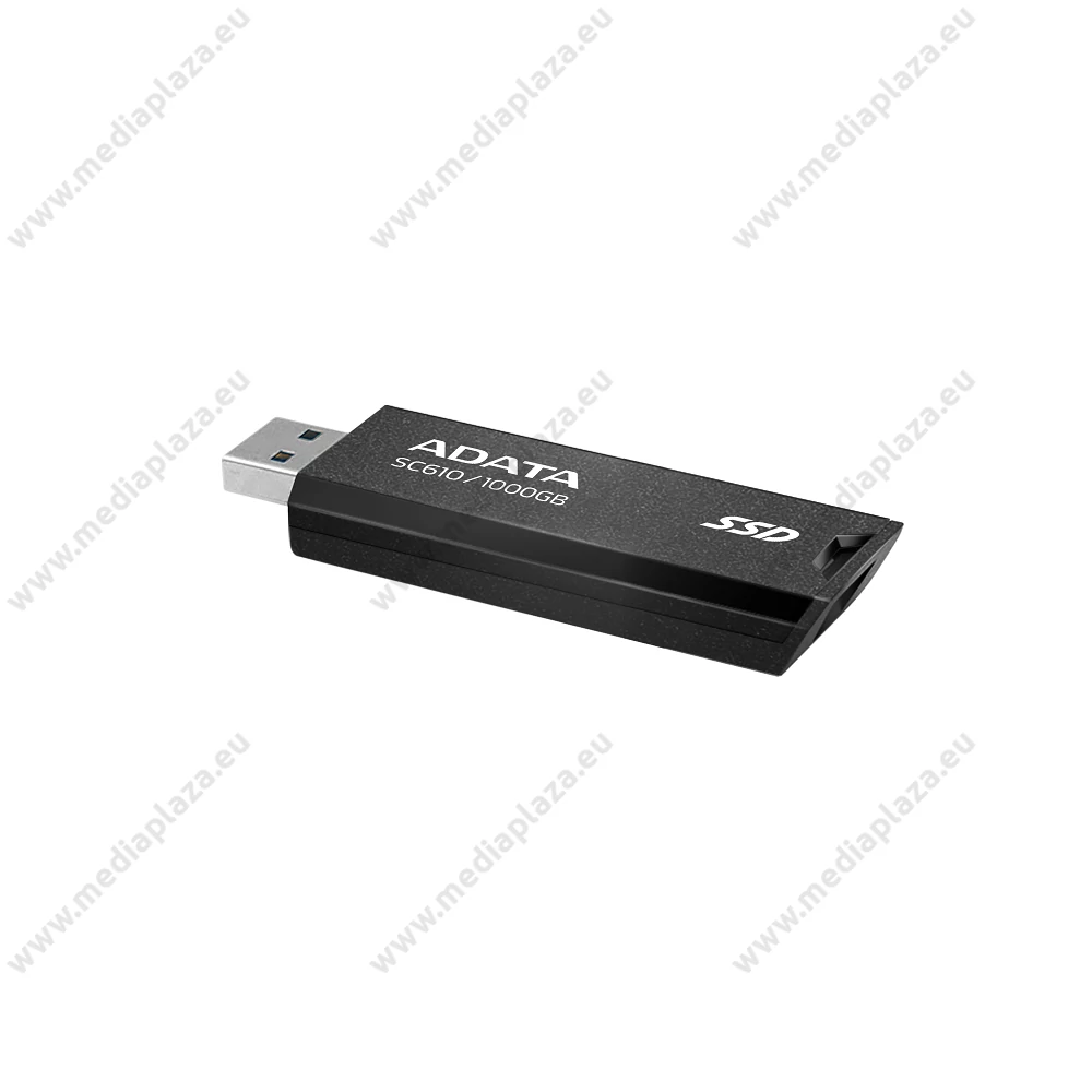 ADATA SC610 USB 3.2 GEN 2 KÜLSŐ SSD MEGHAJTÓ 1000GB FEKETE