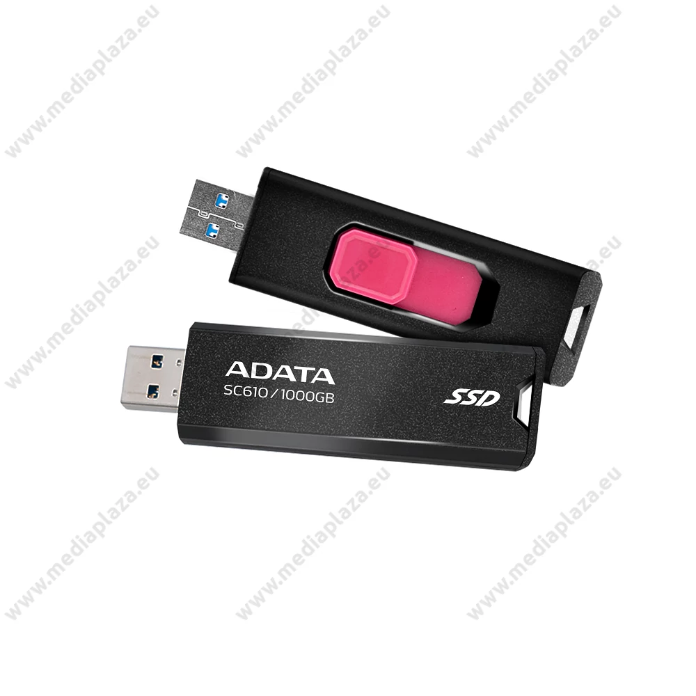 ADATA SC610 USB 3.2 GEN 2 KÜLSŐ SSD MEGHAJTÓ 1000GB FEKETE