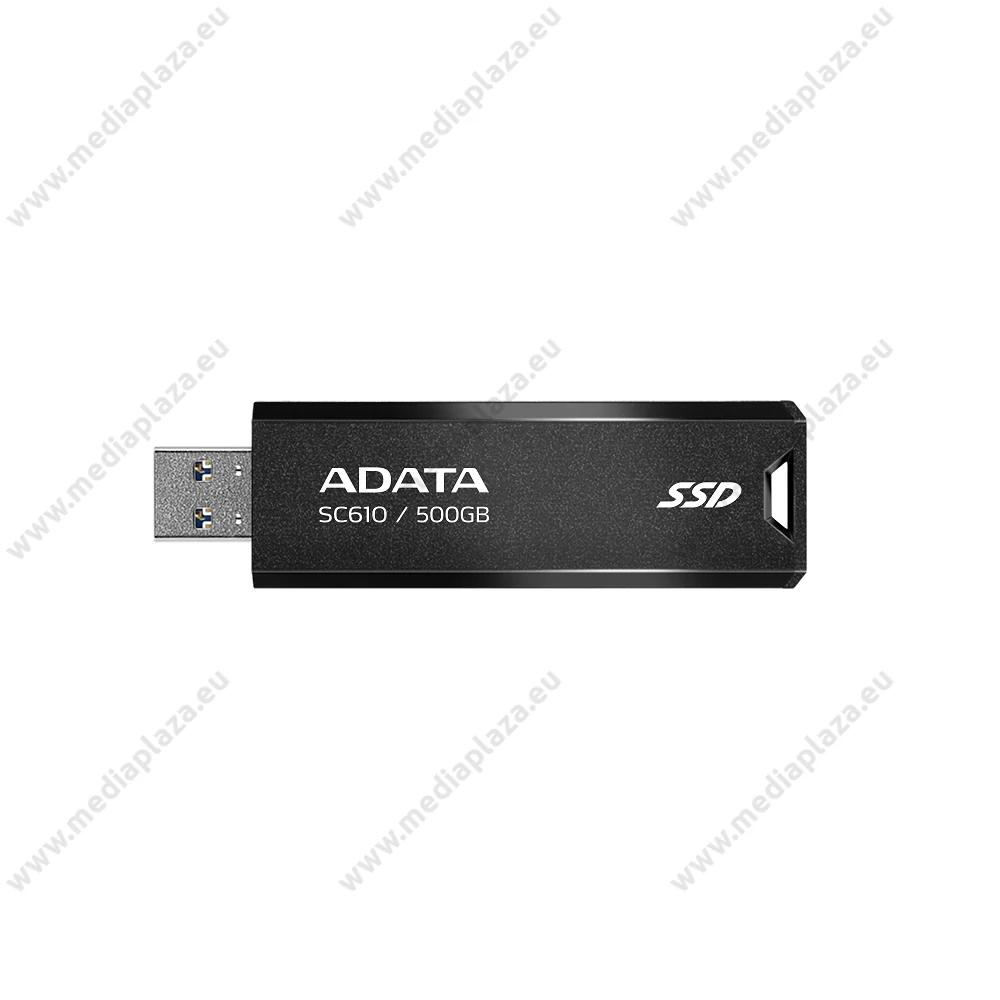 ADATA SC610 USB 3.2 GEN 2 KÜLSŐ SSD MEGHAJTÓ 500GB FEKETE