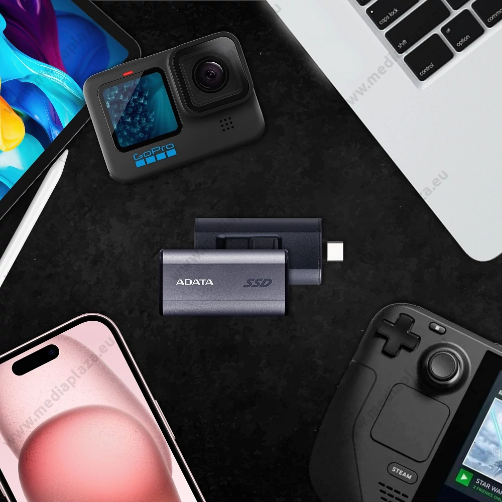ADATA SC750 USB-C 3.2 GEN 2 KÜLSŐ SSD MEGHAJTÓ 2000GB SZÜRKE
