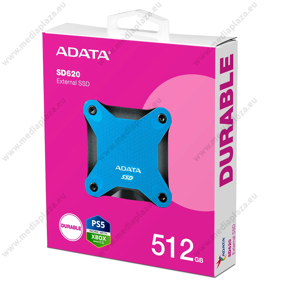ADATA SD620 USB 3.2 GEN 2 KÜLSŐ SSD MEGHAJTÓ 512GB KÉK