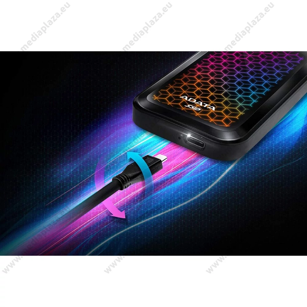 ADATA SE770G USB-C 3.2 GEN 2 KÜLSŐ SSD MEGHAJTÓ 1TB FEKETE