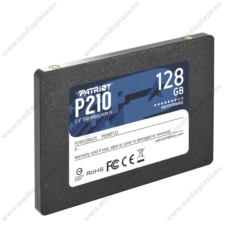 PATRIOT P210 2,5 COL MÉRETŰ SATA III 450/350 MB/s 7mm SSD MEGHAJTÓ 128GB